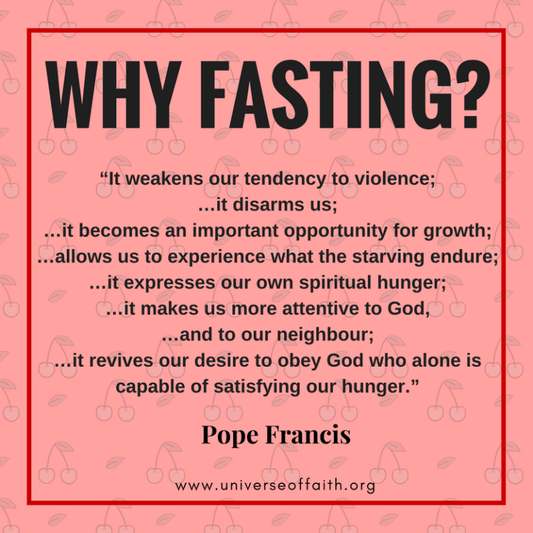 Why Is Fasting Important During Lent? Universe of Faith