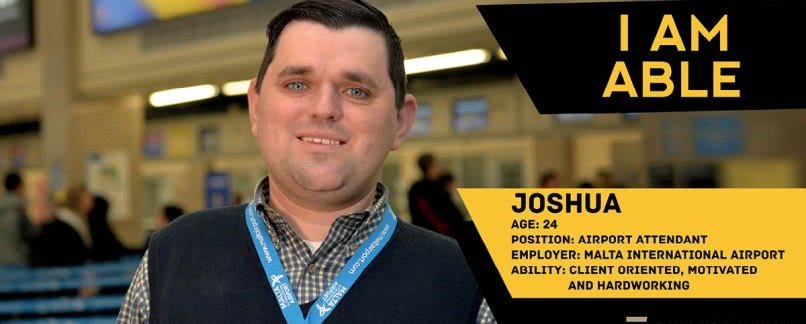 Joshua, an employed person with special needs