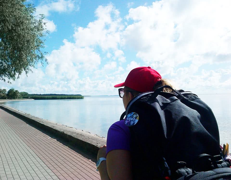 Sarah walking at World Youth Day 2016