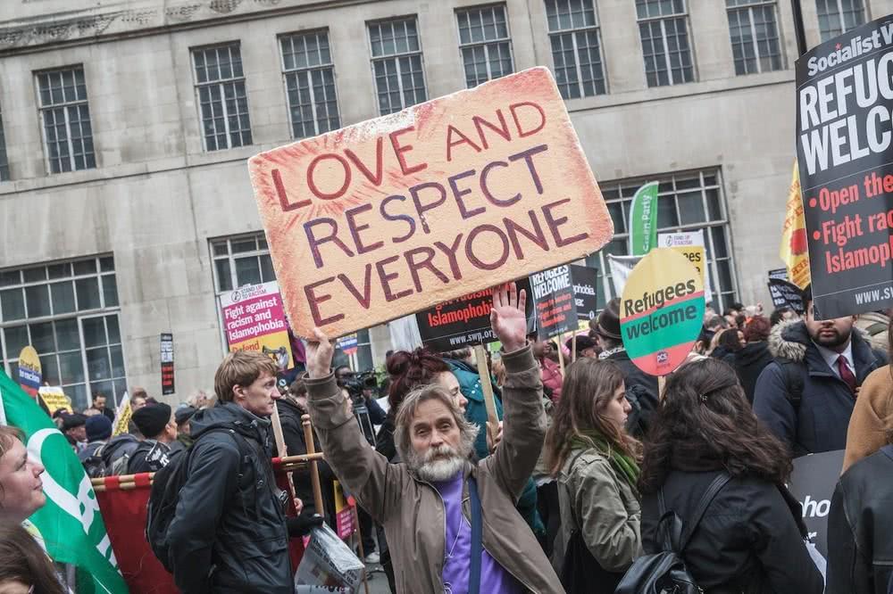 Refugees Welcome London Protest, 2016