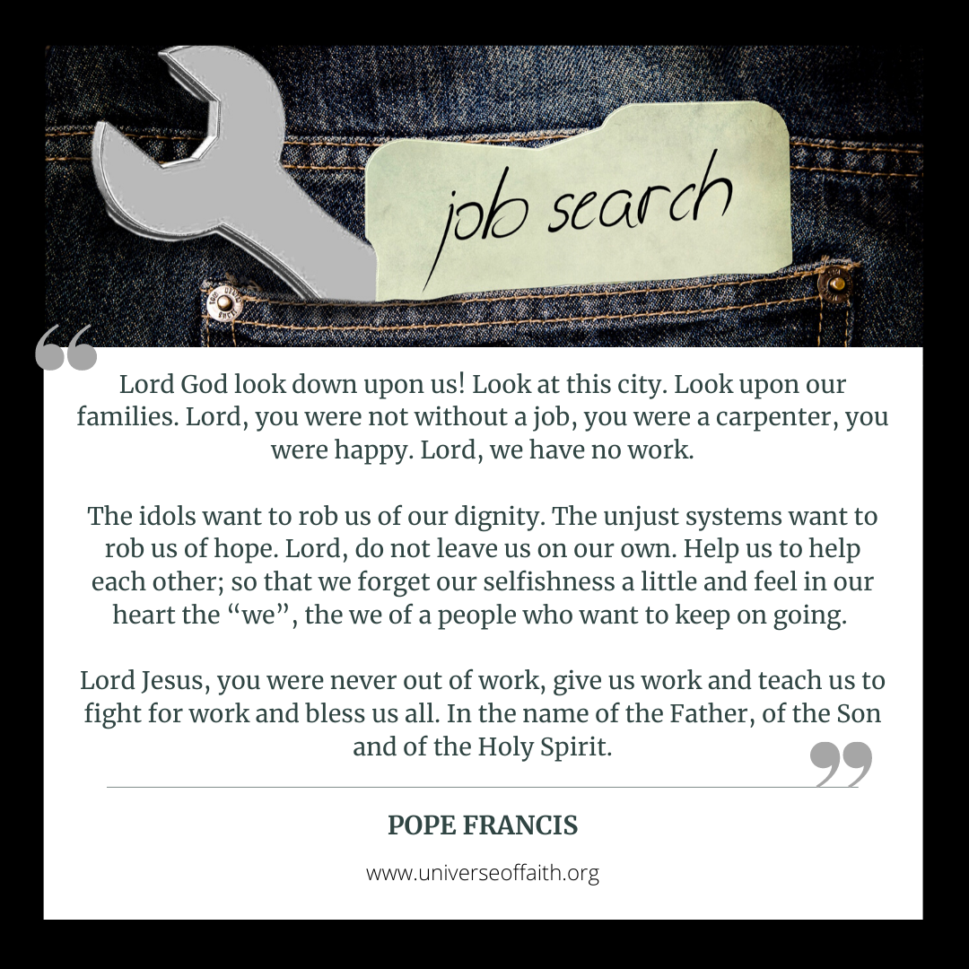 Unemployment Prayer Pope Francis