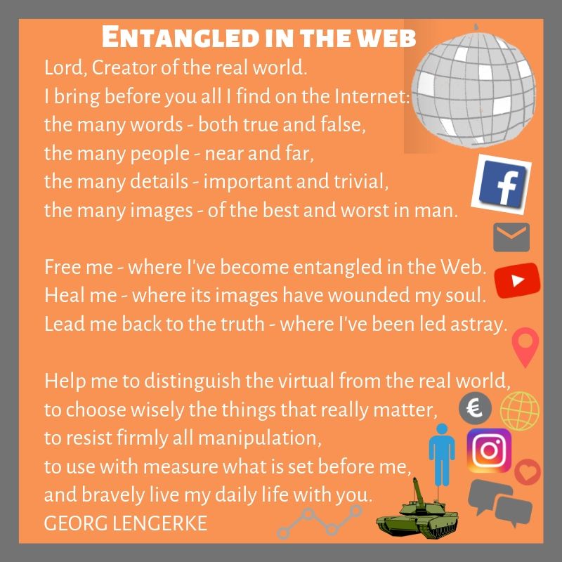 Prayer for media - entangled in the web