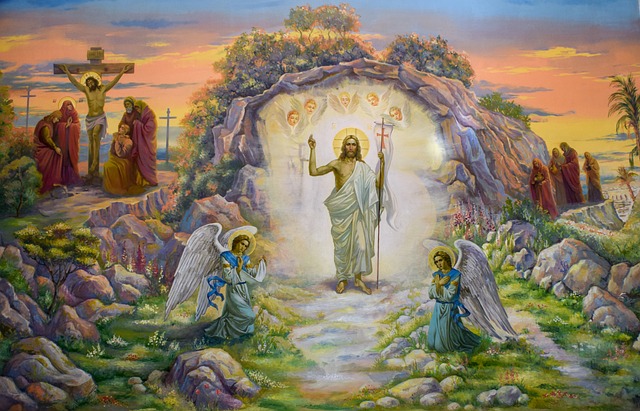 jesus resurrecting icon